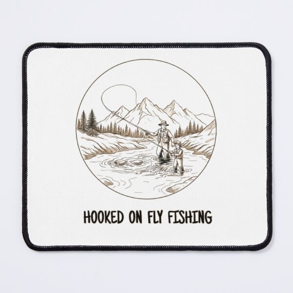 Item preview,  Hooked on fly fishing father and son designed and sold by Stefanrajzer.