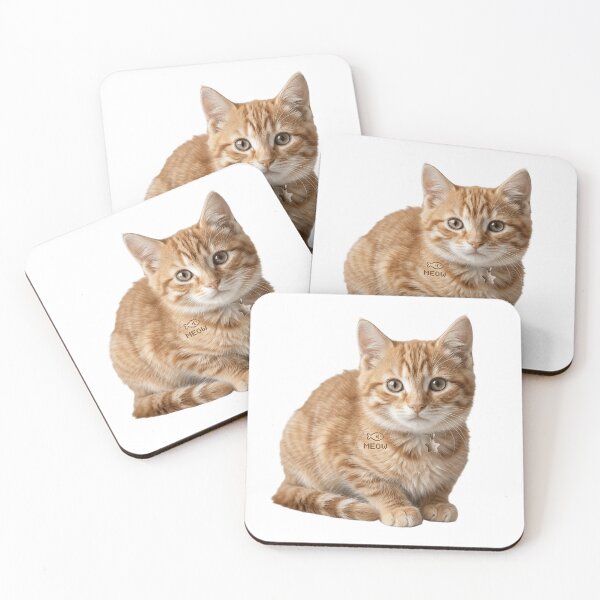 Item preview, Cute Orange Tabby Kitten with MEOW Pixel Art designed and sold by Csstoree.