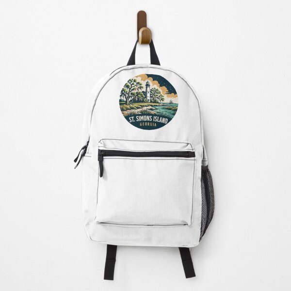 Item preview, St. Simons Island: Coastal Georgia Lighthouse Vintage Art designed and sold by CircinusStore.