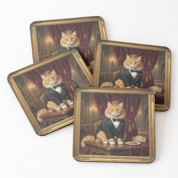 Item preview, Vintage orange cat King designed and sold by LionCubDesigns.