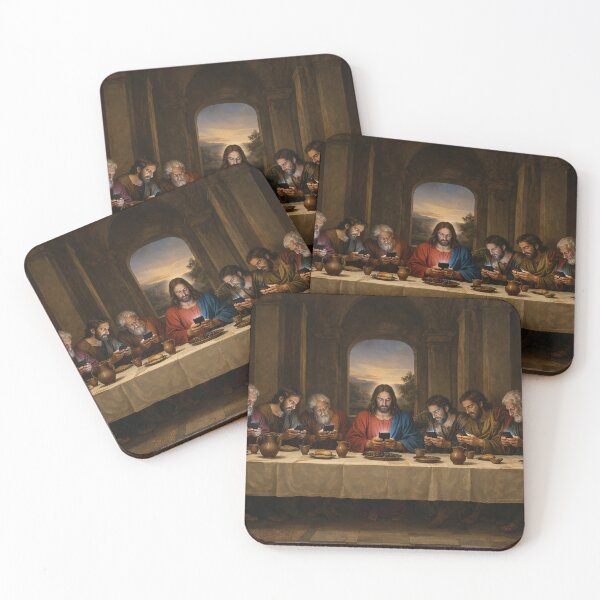 Item preview, The Last Supper on Their Phones – Funny Renaissance Social Media Parody Shirt designed and sold by DiamondSkyShirt.