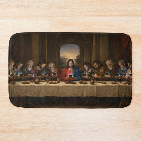 Item preview, The Last Supper on Their Phones – Funny Renaissance Social Media Parody Shirt designed and sold by DiamondSkyShirt.