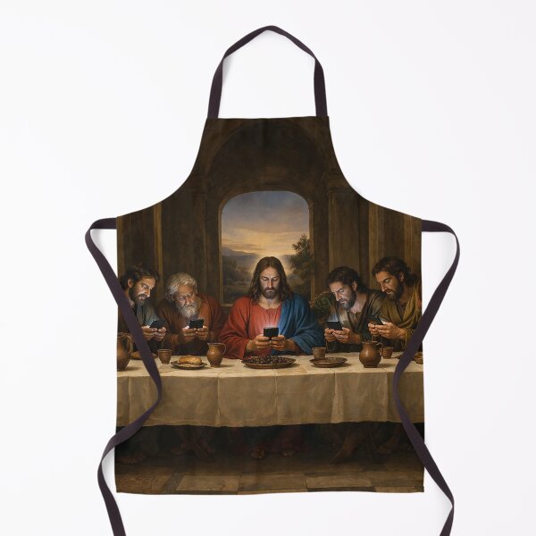 Item preview, The Last Supper on Their Phones – Funny Renaissance Social Media Parody Shirt designed and sold by DiamondSkyShirt.