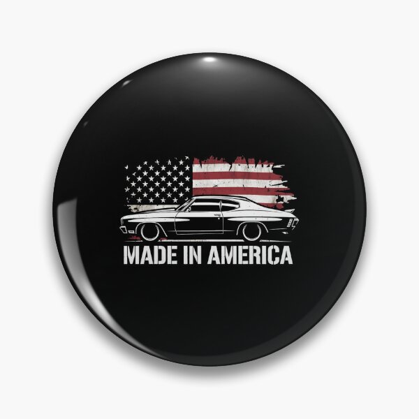 Item preview, Chevelle Made in America Patriotic Muscle Car Graphic Tee designed and sold by TheArtOfCar.