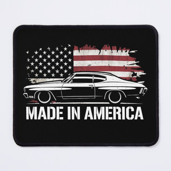 Item preview, Chevelle Made in America Patriotic Muscle Car Graphic Tee designed and sold by TheArtOfCar.