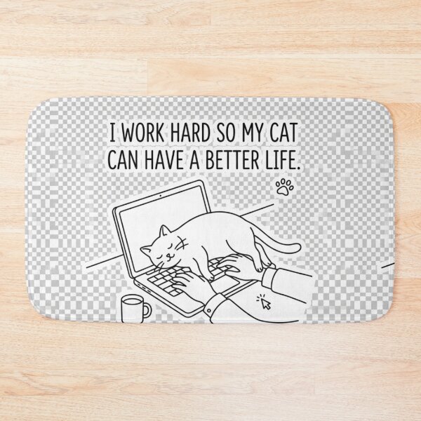 Item preview, Funny Working Cat - I Work Hard So My Cat Can Have A Better Life designed and sold by Israelfjds.