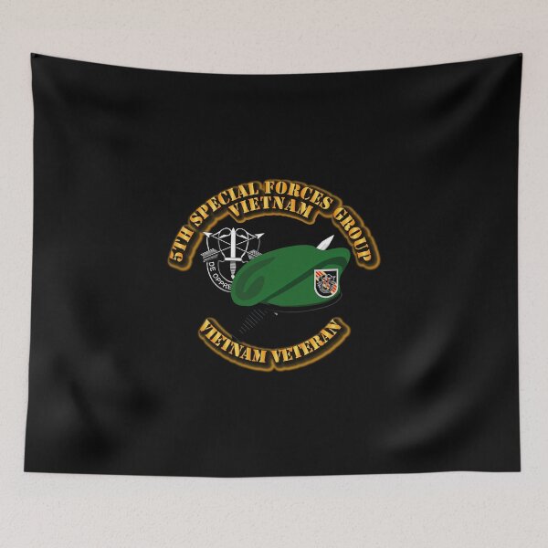 Item preview, SOF - 5th SFG VN - Beret Dagger DUI - V2 designed and sold by Military Insignia Products.