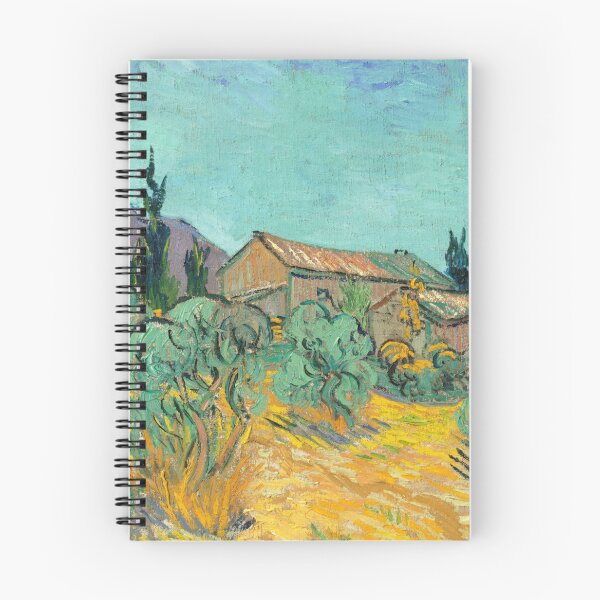 Item preview, Cabanes De Bois Parmi Les Oliviers Et Cypres by Vincent van Gogh: Post‑Impressionist Landscape designed and sold by artofuniverse.