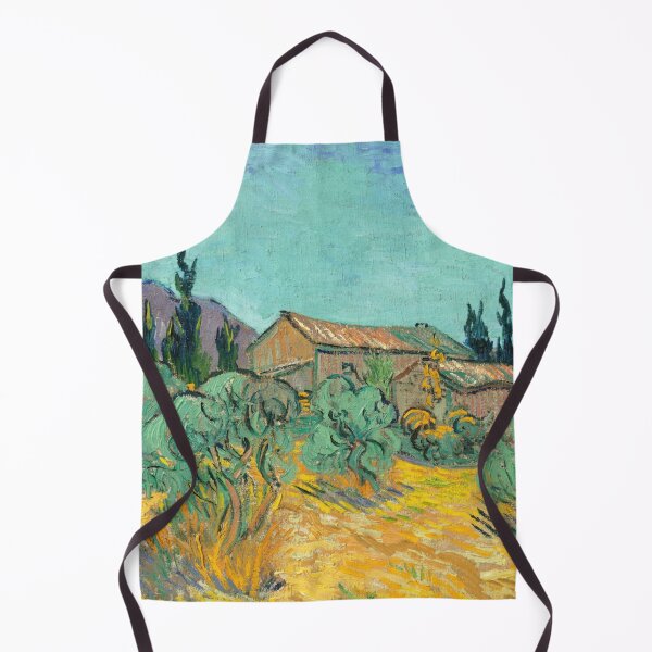 Item preview, Cabanes De Bois Parmi Les Oliviers Et Cypres by Vincent van Gogh: Post‑Impressionist Landscape designed and sold by artofuniverse.
