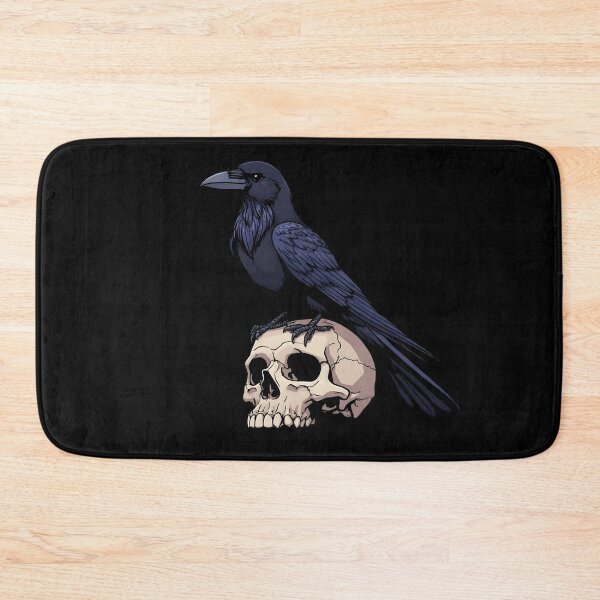 Item preview, Raven on Skull – Dark Gothic Symbolism Illustration designed and sold by Karolina’s Cozy Creations.