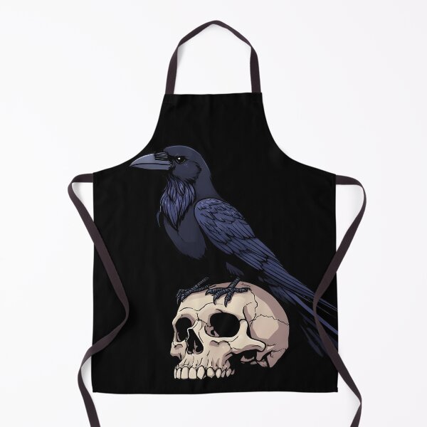 Item preview, Cuervo sobre calavera: ilustración de simbolismo gótico oscuro. designed and sold by Karolina’s Cozy Creations.
