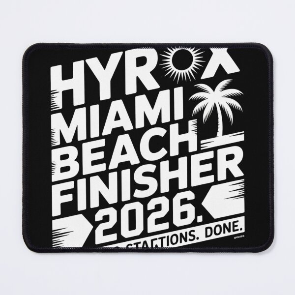 Item preview, HYROX Miami Beach Finisher 2026 Funny Fitness Race Shirt designed and sold by The Shared Suffering Collective.