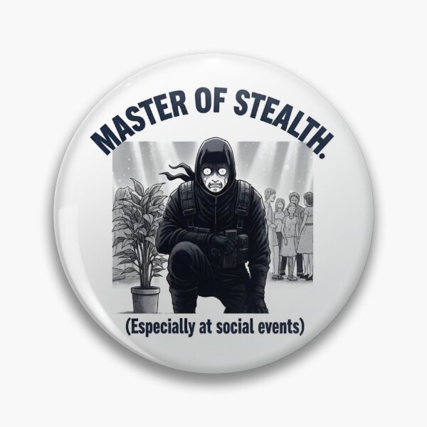 Item preview, Introvert Ninja Meme – Funny Social Anxiety Anime Style Design designed and sold by Good Vibes .