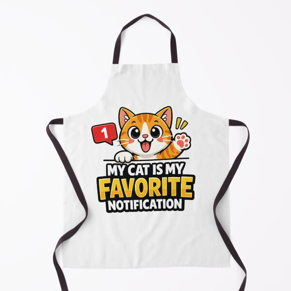 Item preview, My Cat Is My Favorite Notification Funny Cat Design designed and sold by StyleLap.