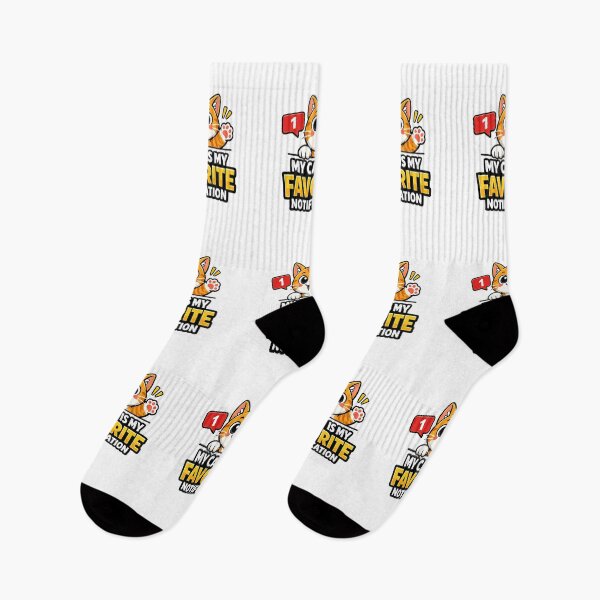 Item preview, My Cat Is My Favorite Notification Funny Cat Design designed and sold by StyleLap.