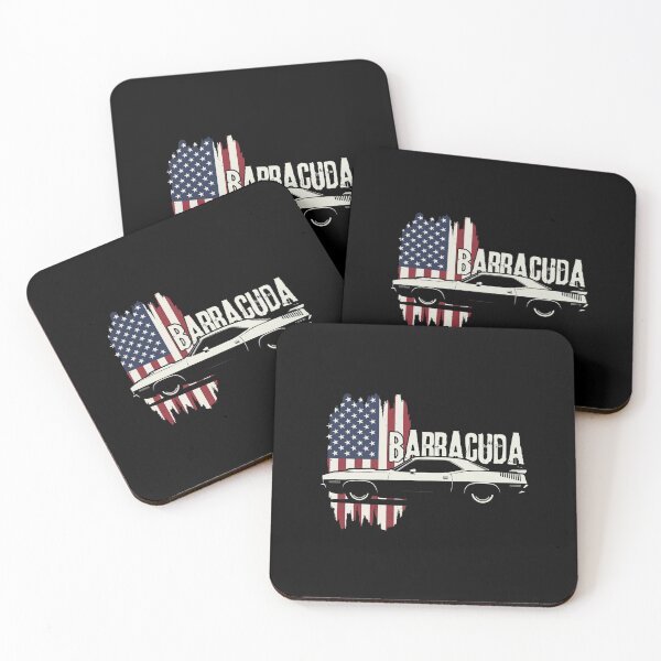 Item preview, Barracuda Patriotic American Flag Mopar Muscle Car designed and sold by TheArtOfCar.