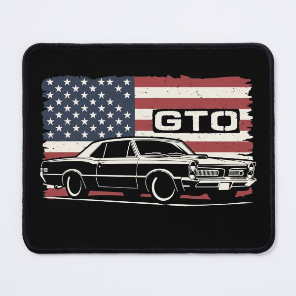 Item preview, 1965 GTO Patriotic American Flag Muscle Car Graphic Tee designed and sold by TheArtOfCar.