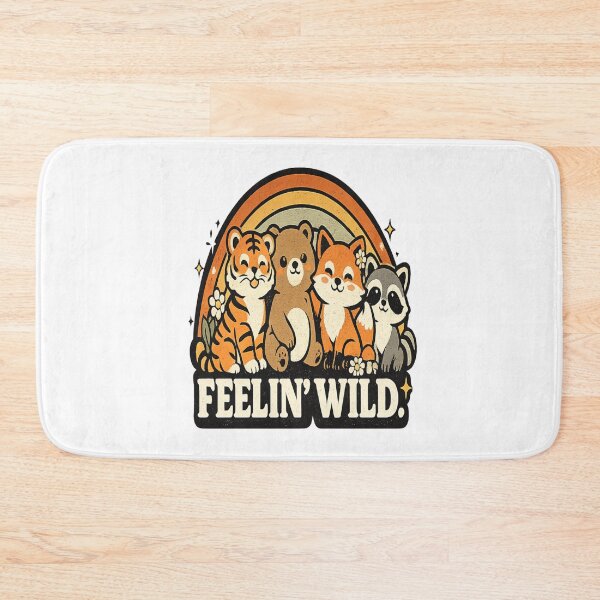 Artikelvorschau, Retro Cute Animals Rainbow Vintage Style entworfen und verkauft von Wolf Creator.