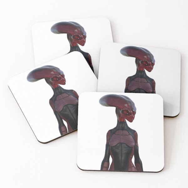 Artikelvorschau, Einzigartiger roter Alien mit länglichem Schädel entworfen und verkauft von NextStepUP.