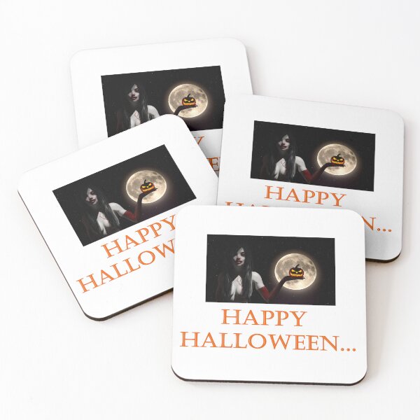 Item preview, Happy Halloween woman holding up a pumpkin. designed and sold by NextStepUP.