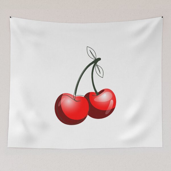 Item preview, Cute Cherry Illustration | Aesthetic Red Fruit Design designed and sold by sabahn.