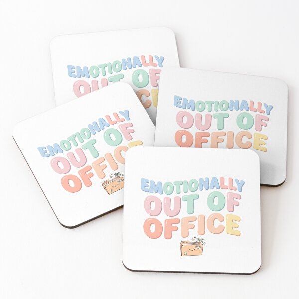 Item preview, Emotionally Out Of Office Funny Relatable Sticker designed and sold by CutePlix.