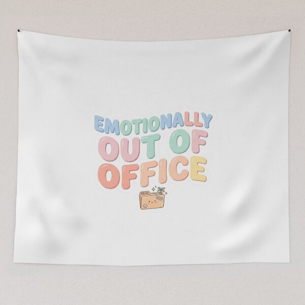 Item preview, Emotionally Out Of Office Funny Relatable Sticker designed and sold by CutePlix.