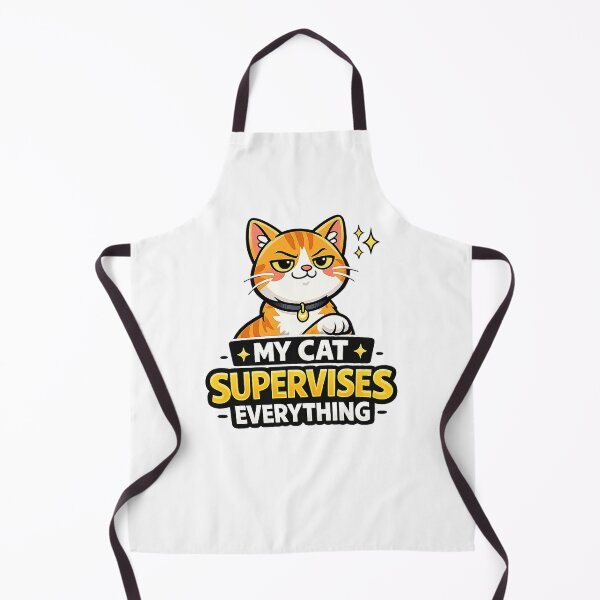 Item preview, My Cat Supervises Everything Funny Cat Lover Design designed and sold by StyleLap.