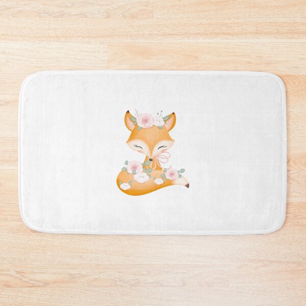 Item preview, Woodland Fox Flower Wreath - Adorable Spring Forest Animal Gift designed and sold by FuzionRaptor.
