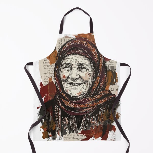 Item preview, Artistic Portrait of a Smiling Elderly Bedouin Woman designed and sold by TaruHonu.
