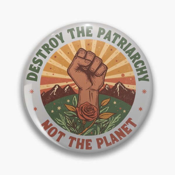 Item preview, Destroy The Patriarchy Not The Planet Retro Eco Feminism designed and sold by Jaroslaw-S.