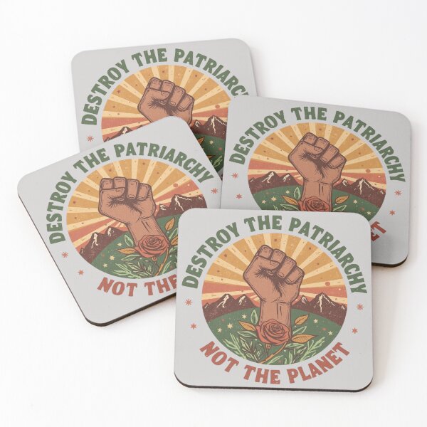Item preview, Destroy The Patriarchy Not The Planet Retro Eco Feminism designed and sold by Jaroslaw-S.