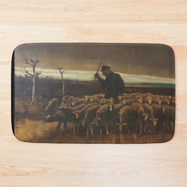 Item preview, Después De La Tormenta de Vincent van Gogh: Paisaje rústico crepuscular Póster designed and sold by artofuniverse.