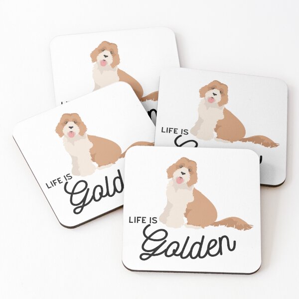 Item preview, Goldendoodle Cute Art Design Life Is Golden designed and sold by PeriwinkleStone.