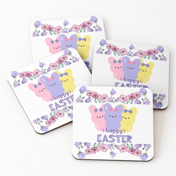 Item preview, Cute Bunny Easter Eggs Rainbow Illustration designed and sold by Vibe Candy studio..