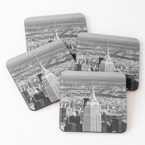 Item preview, Empire State Building and Chrysler Building Aerial  designed and sold by SchelzHorizons.