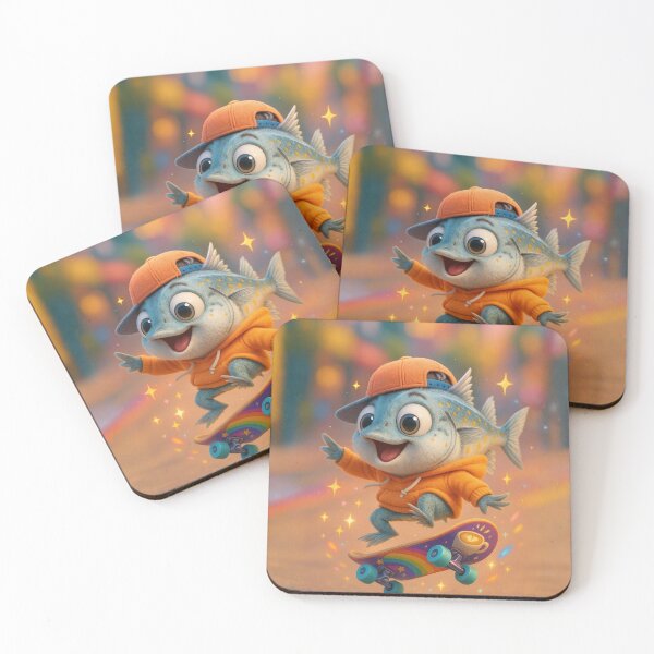 Item preview, Skater Spanish Mackerel Fish designed and sold by Sillytoe.
