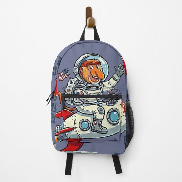 Item preview, Funny Proboscis Monkey Astronaut "NOSA: Nosey Objective Sniffing Agency" Space Adventure designed and sold by Wild-way Art.