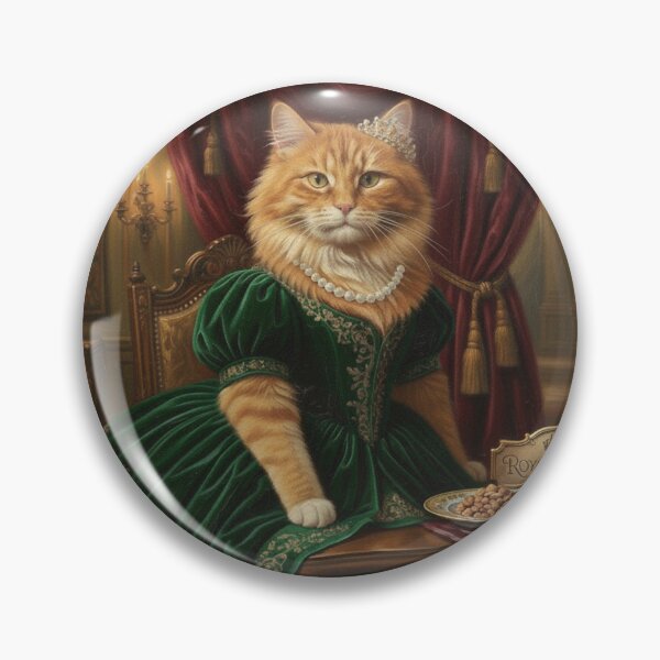 Item preview, Vintage orange cat Queen designed and sold by LionCubDesigns.