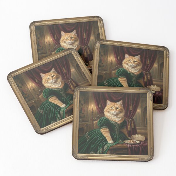 Item preview, Vintage orange cat Queen designed and sold by LionCubDesigns.