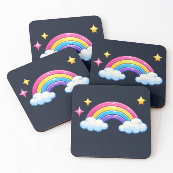 Item preview, Cute Rainbow Clouds Cartoon Bright Colourful Design designed and sold by ArtComixHaven.