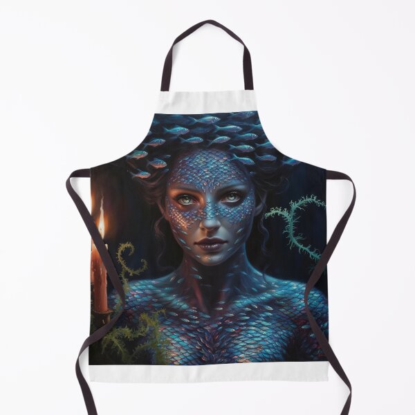 Item preview, Fish Form Mermaid Dark Ocean Fantasy Portrait designed and sold by Mirgonhood.