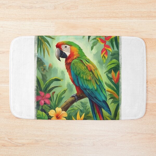 Item preview, Parrot in a floral landscape designed and sold by KriegerTJ.