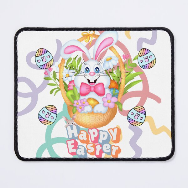 Item preview, Cute Easter Bunny Basket Kawaii Pastel Happy Easter Design designed and sold by Vibe Candy studio..
