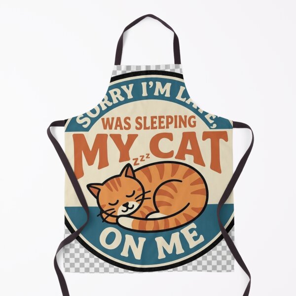 Item preview, Funny Cat Rule - Sorry I'm Late My Cat Was Sleeping On Me designed and sold by Israelfjds.