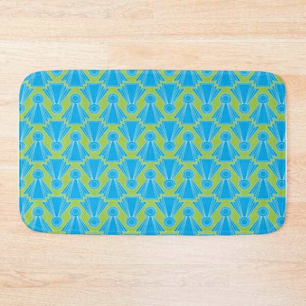 Item preview, Art Deco Aqua and Lime Angels designed and sold by Miller Designs Print & Pattern.