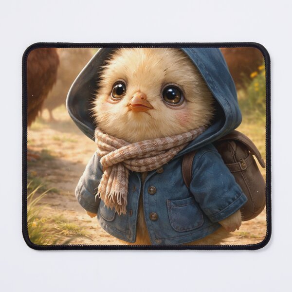 Item preview, Adorable Chick In Blue Jacket Cute Kawaii Art designed and sold by Hafcishop.
