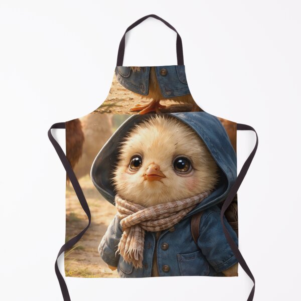 Item preview, Adorable Chick In Blue Jacket Cute Kawaii Art designed and sold by Hafcishop.