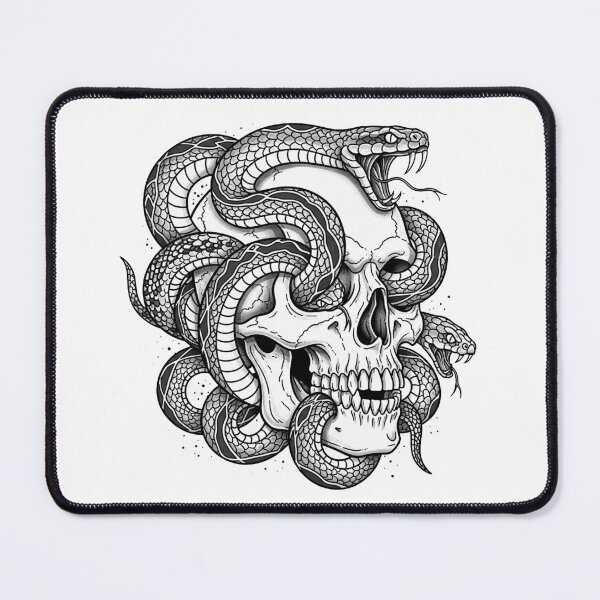 Item preview, Skull and Snake Tattoo Style Design designed and sold by Core Prints.