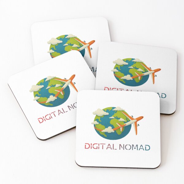 Item preview, No Fixed Address Digital Nomad Globe designed and sold by Inkworksbyshery.